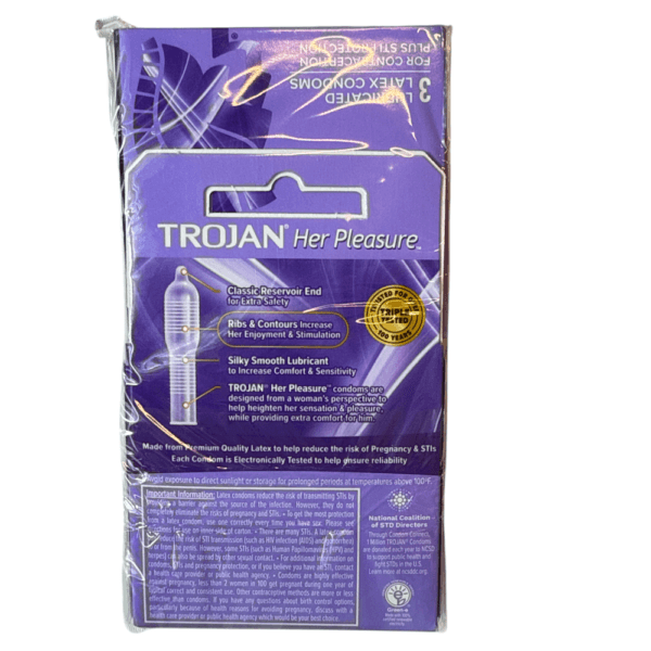 Trojan Her Pleasure 3/6 Latex Condoms