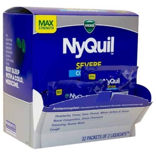 Nyquil Severe Cold + Flu 32 Packets of 2 Liquicaps