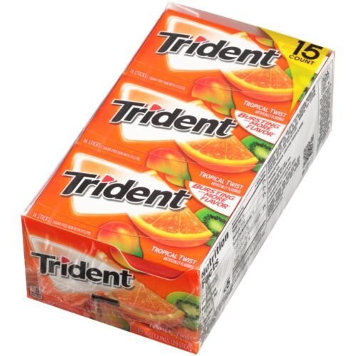 Trident Sugar Free Gum 15/14 Sticks- Tropical Twist
