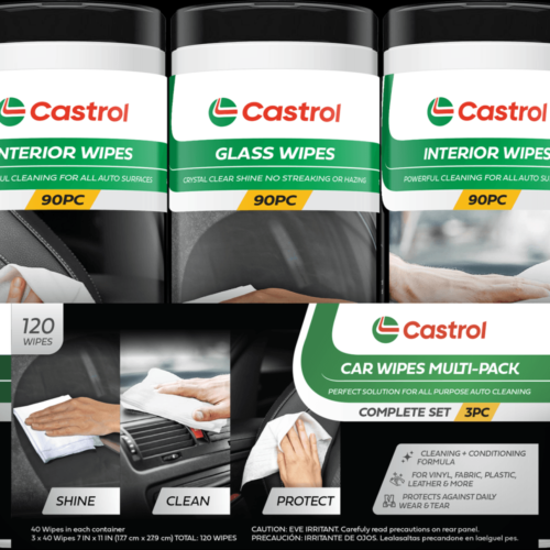 Castrol-  two scents 120pc Cleaning Wipes