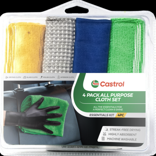 Castrol- 4-Pack Microfiber Cloth Set