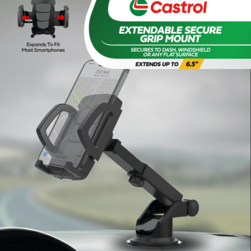 Castrol- Window Dash Extendable Mount- Black