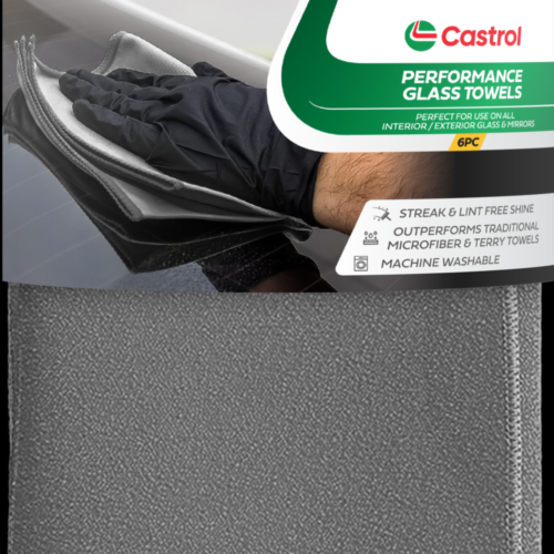 Castrol- 3-Pack Microfiber Glass Towel