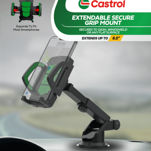 Castrol- Window Dash Extendable Mount- Green