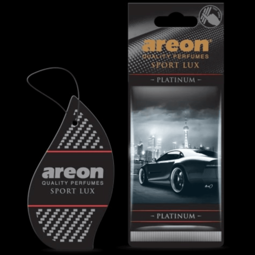 Areon Sport Lux Car Perfume Air Freshener  – Platinum  (Pack of 10)