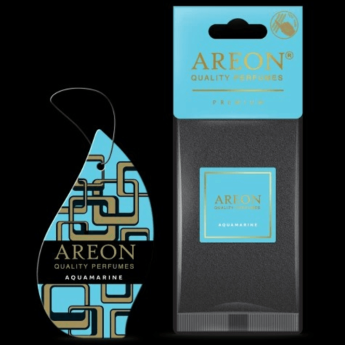 Areon Premium Quality Perfume Car Air Freshener l Aquamarine | 10 Pack