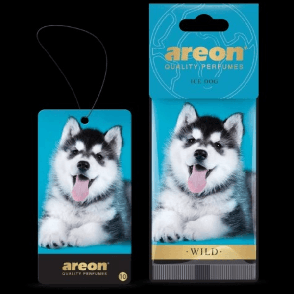 Areon Wild Car Air Freshener, Ice Dog - 10 Pack