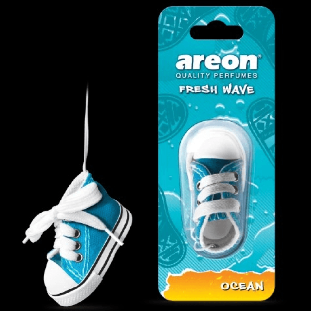 Areon Fresh Wave I Sneaker Hanging Car Air Freshener - Ocean