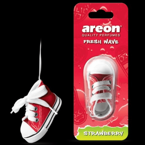 Areon Fresh Wave I Sneaker Hanging Car Air Freshener - Strawberry