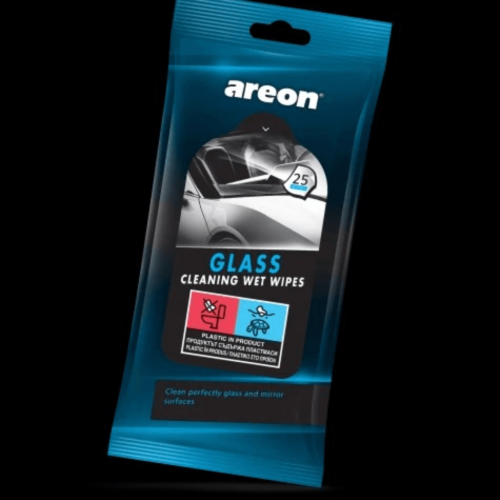 Areon Auto Care I Car Glass Wipes for Car Windows I Travel Pack I 25 Count