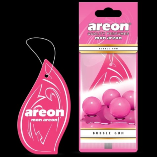 Areon – Mon Areon Car Air Freshener, Bubble Gum Scent – 10 Pack