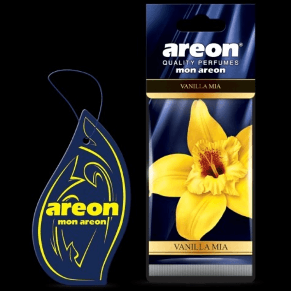 Areon - Mon Areon Car Air Freshener, Vanilla Mia Scent - 10 Pack