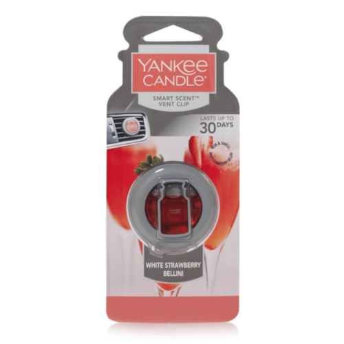 Yankee Candle Car Vent Clip White Strawberry Bellin