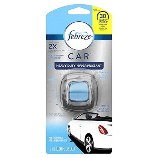 Febreze Car Vent Clip Freshener Heavy Duty Hyper Puissant