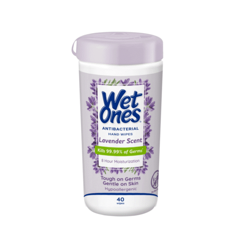 Wet Ones Antibacterial Hand Wipes- Lavander Scents 40 Wipes