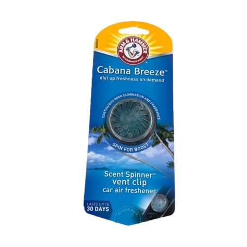 Arm & Hammer Scent Spinner Vent Clip Air Freshener -Cabana Breeze