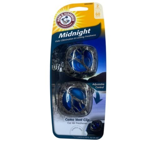 Arm & Hammer Camo Vent Clip Air Freshener  – Midnight 2 Pk