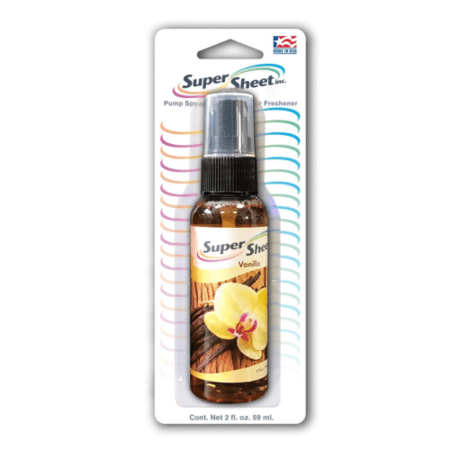 Super Sheet 2 oz Pump Spray Blister- Vanilla