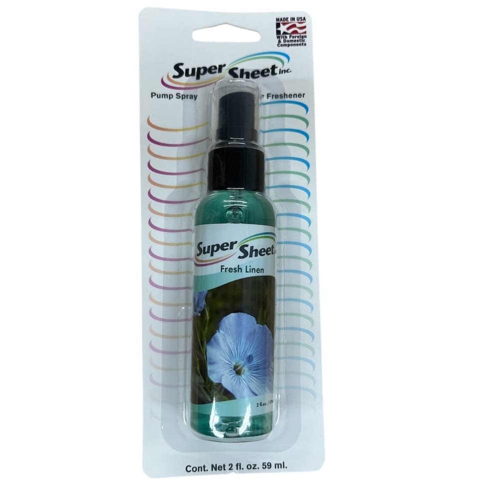 Super Sheet 2 oz Pump Spray Blister- Fresh Linen