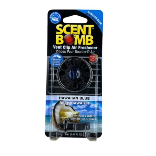 Scent Bomb Black Vent Clip Air Freshener – Hawaiian Blue