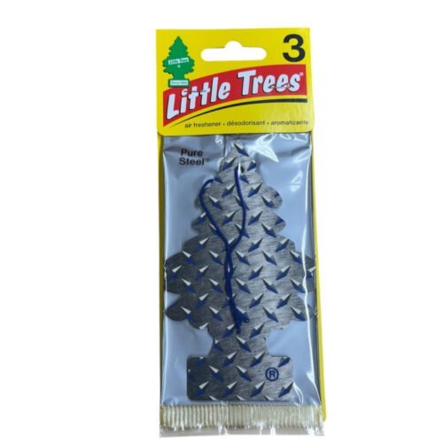 Little Trees Car freshener- 3 pack Pure Steel