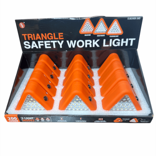 Sona 200 Lumen Orange Triangle Safety Work Light – 12 Pcs Display