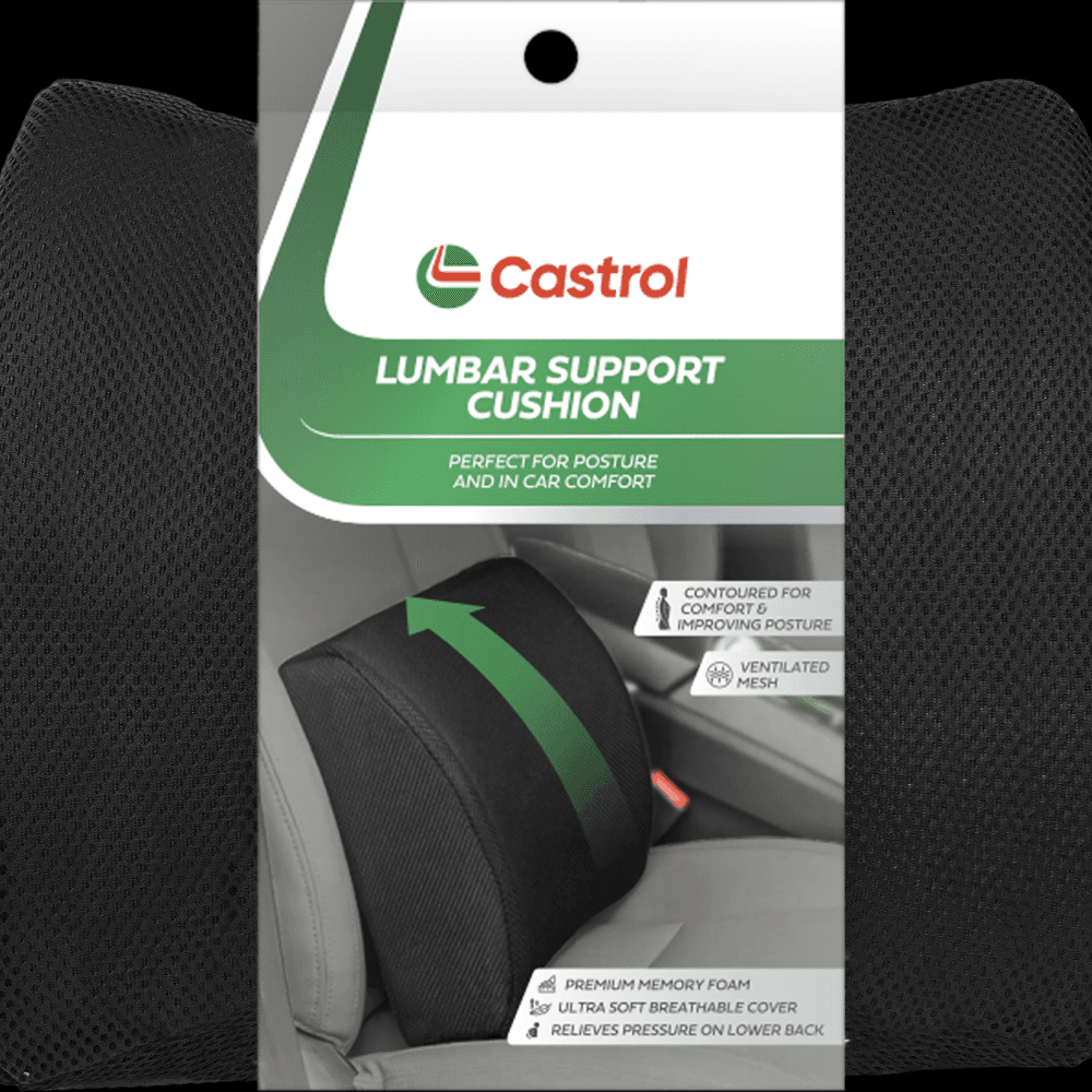 Castrol- Memory Foam Lumbar Seat Cushion