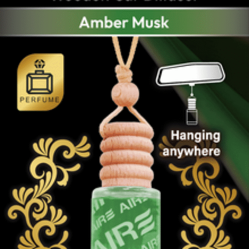 Aromate Wooden Car Perfume- Amber Musk