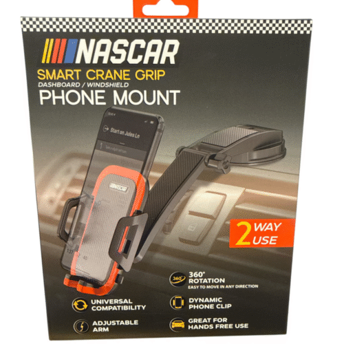 Nascar Phone Mount – Smart Crane Grip- Red