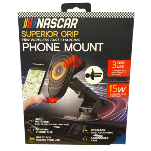 Nascar Phone Mount – Superior Grip- Red