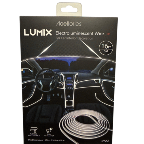 Acellories Electroluminescent Wire, 16 FT – White