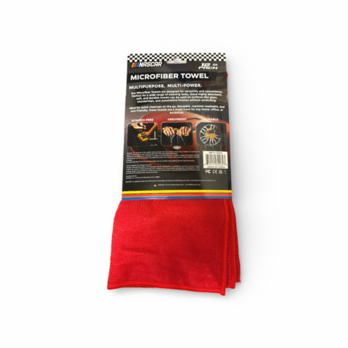 Nascar Microfiber Towel – Multipurpose-Gray, 12 Pack