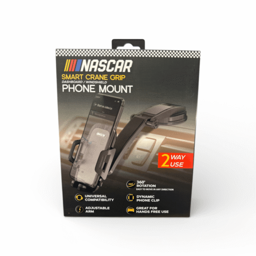 Nascar Phone Mount – Smart Crane Grip- Silver