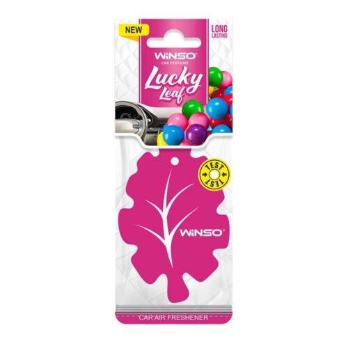 Winso- Car Air Freshener Lucky Leaf, 10 Pk – Bubble Gum